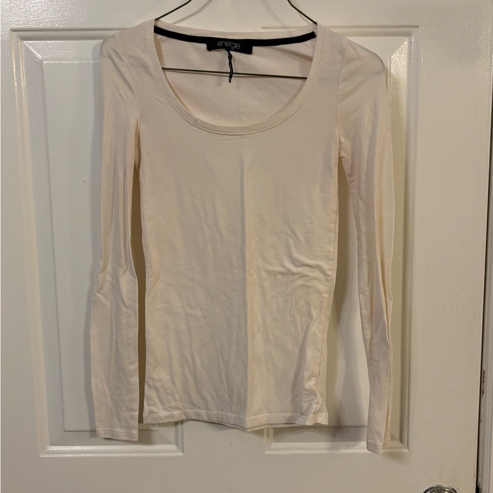 Energie Cream Long Sleeve Top